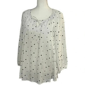 Como Black size XL pullover blouse NWT